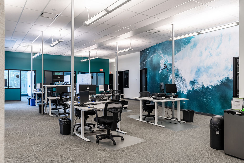 Software SaaS Tech Company modern open concept office space development